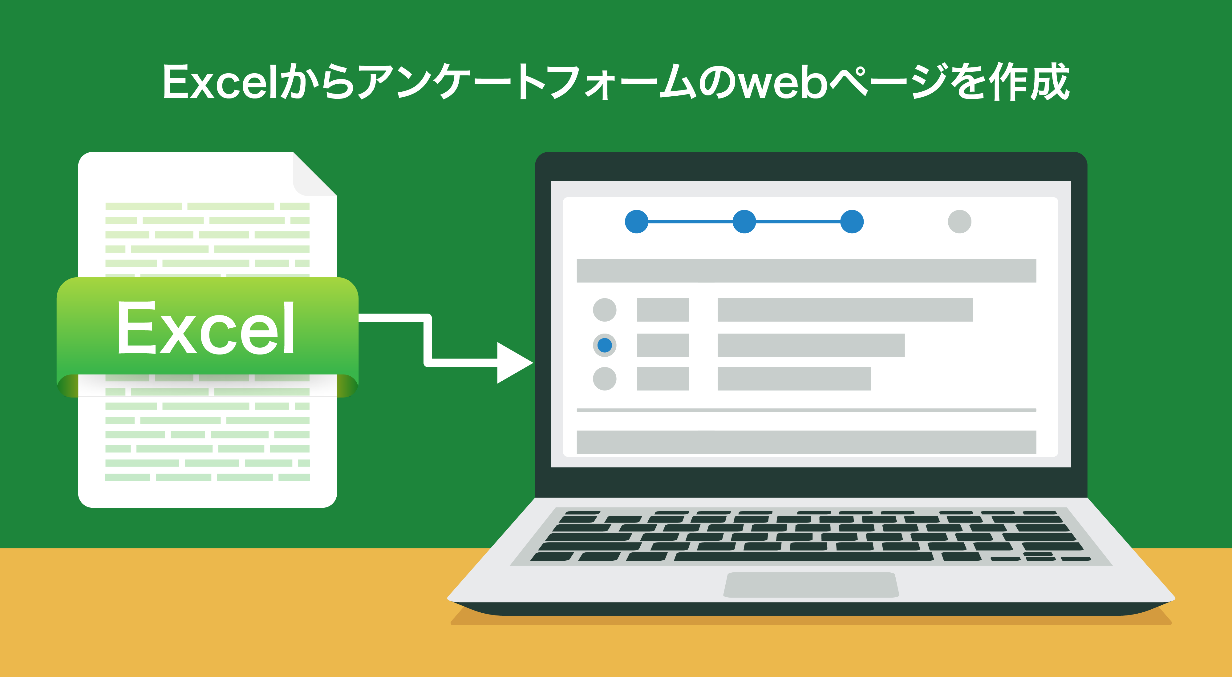 Excelからアンケートフォームを生成